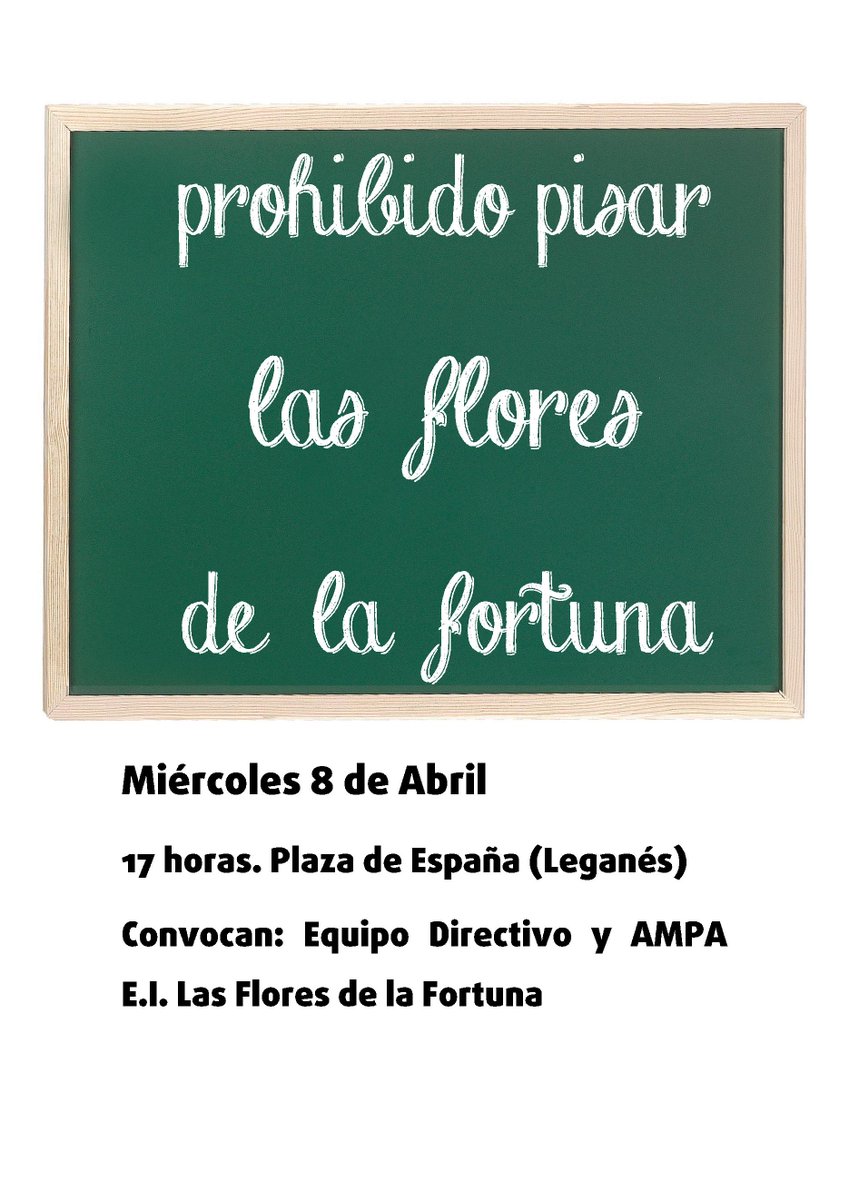 sspleganes's tweet photo. Siguen las movilizaciones de la EI Las Flores de #LaFortuna en #Leganes. Mañana continúan con sus concentraciones http://t.co/tZhN3tE2mu