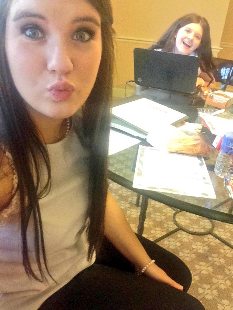 FCCLA_Britney's tweet photo. Just taking a break with Kinzie to work on our workshops😁 see you guys at 1:00👍 http://t.co/AY1pDAuhMf