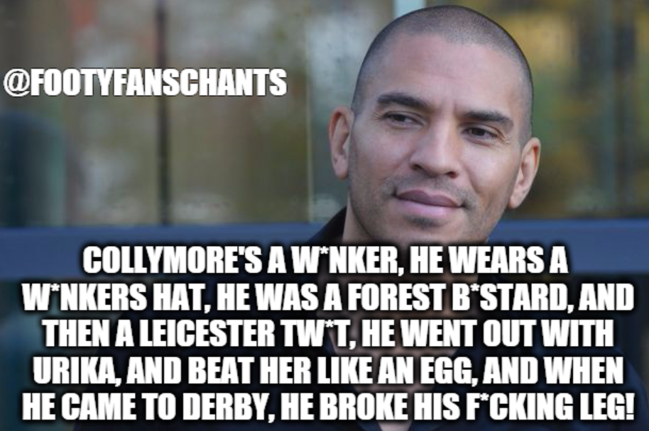 FootyFansChants's tweet image. Derby fans on Stan Collymore....