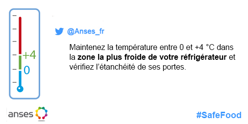 Anses_fr's tweet photo. Savez-vous quelle est la température idéale pour votre réfrigérateur ? #SafeFood #RecoAnses http://t.co/bp86eynZDw http://t.co/ykUGvFpTIu