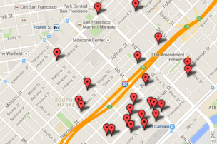 Warehouses become highrises: Map of S.F.'s Central SoMa real estate boom bizj.us/1grkn9