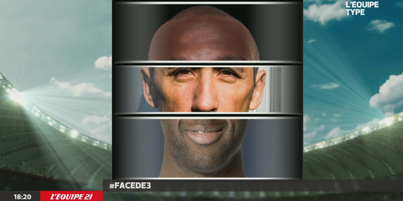 lachainelequipe's tweet photo. Tout de suite @LequipeTypeE21 en direct ! Mais qui se cache derrière ? Jouez maintenant avec #Facede3. http://t.co/nn5LWRZlWJ