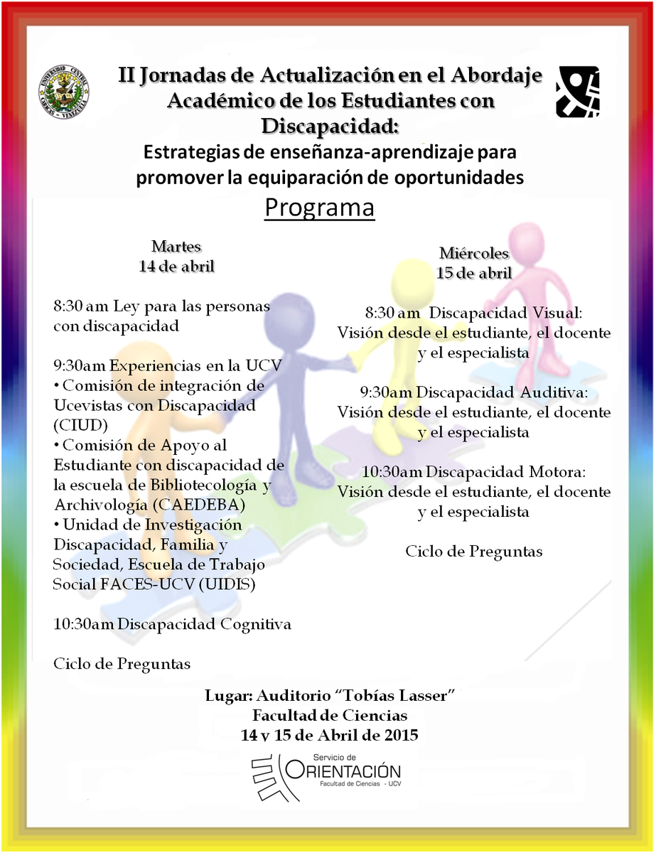 OrientaCiensUCV's tweet photo. II Jornadas de actualización: confirmado lugar del evento  Auditorio "Tobias Lasser" de la Facultad de Ciencias http://t.co/suMnt1SQXI