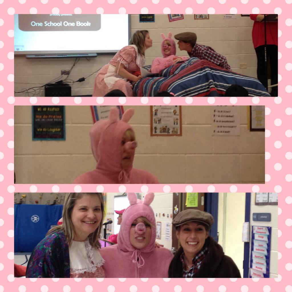 KimPicone2's tweet photo. One school one book kick off! Read about Mercy Watson the pig. #d60learns http://t.co/CgmtrlTyK5