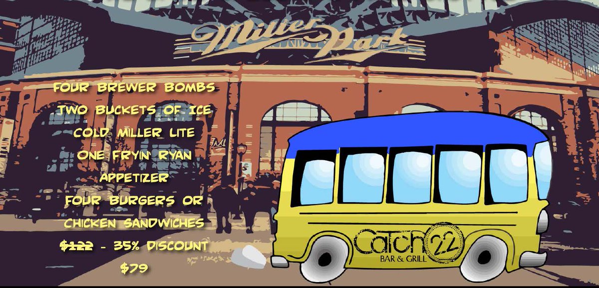 Are you heading to the <a href="/Brewers/">Milwaukee Brewers</a> game tonight? Take our FREE shuttle and check out our new Pre-game special!