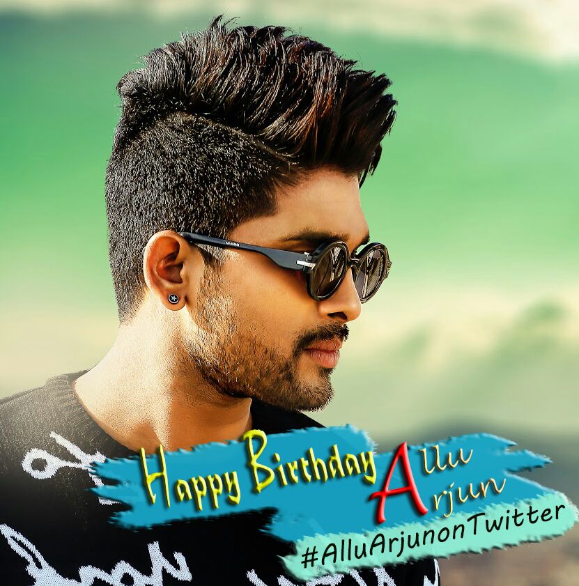 \" Wishing Allu Arjun a very happy birthday!!  