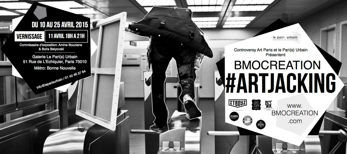 ITBOYZprod's tweet photo. @BMOcreation #ARTJACKING

VERNISSAGE SAMEDI 07 AVRIL 2015 : 17H/20H

#ART #EXHIBITION #EVENT #BMOCLUB #BMOWORLD http://t.co/1RStiWCLFj