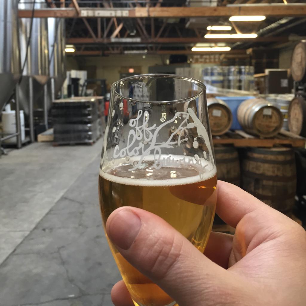 DuseksOnTap's tweet photo. @OffcolorBrewing staff visit. Thanks guys! http://t.co/BXT6NfyafP