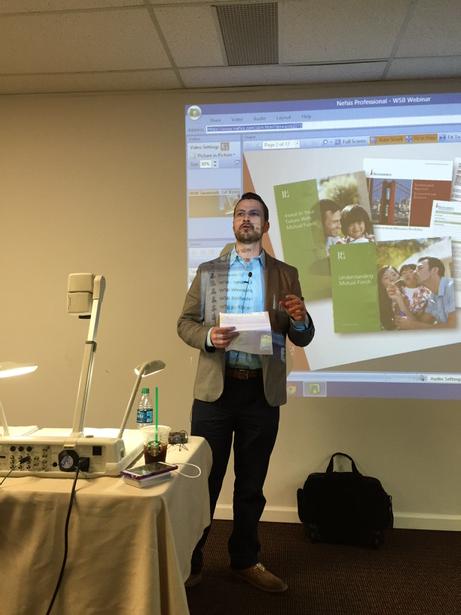 susandavieswfg's tweet photo. #WFG. Director of Marketing Brandon Garvin talking on the WSB webinar http://t.co/KGj0AN68bN