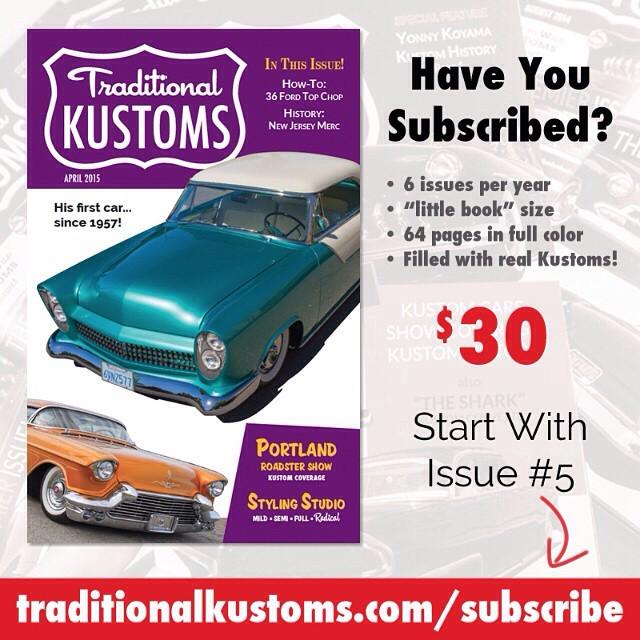 TradKustoms's tweet photo. NEW ISSUE!! Here's the cover of our upcoming issue #5.  This issue will feature Jay &amp; Dian… http://t.co/cKeg7mMWFI http://t.co/aW8rniOtLS