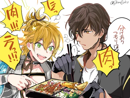 浦島くんと倶利伽羅くんとお弁当 