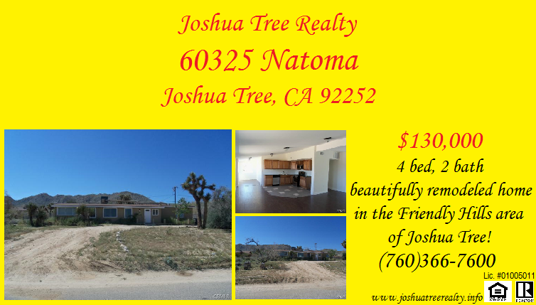 JoshuaTreeHomes's tweet photo. Learn more about this property today! (760)366-7600
http://t.co/bsZzoIyANX
#joshuatree #homeforsale http://t.co/KOuxAmFotM