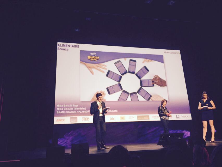 #brandcontent2015 #milka a fait fondre le jury et remporte un prix pour l'opération d'endorsement #NosChersVoisins