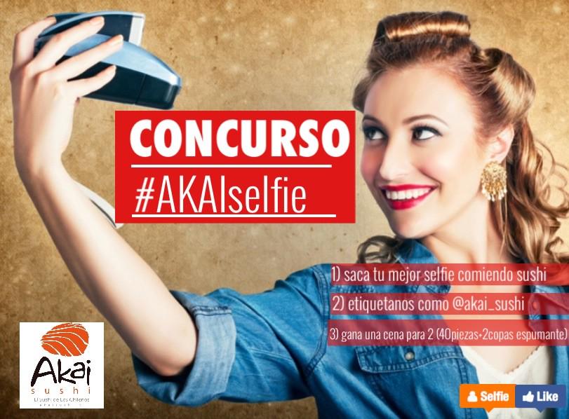 AKAISUSHI_'s tweet photo. CONCURSO AKAI SELFIE CONCURSO! AKAI SELFIE Sacate tu mejor selfie comiendo nuestros rolls y gana cena para 2 http://t.co/Pf2lS8bVnu