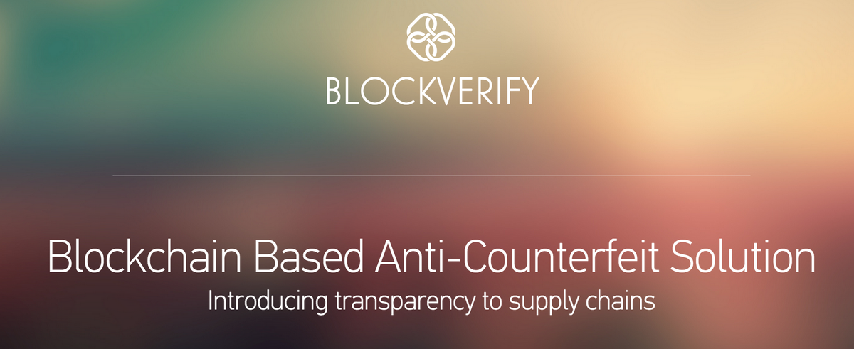 BlockVerify's tweet photo. http://t.co/I6i7CkAQh5 is now live. #blockverify #blockchain Fighting counterfeit goods worldwide. http://t.co/7s7ZGyos9I