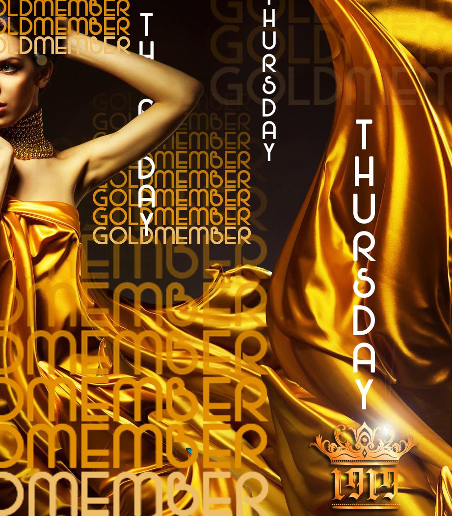 1919Houston's tweet photo. Come get treated... like gold. #1919thursdays #goldmember http://t.co/ca6qgk6Uk8