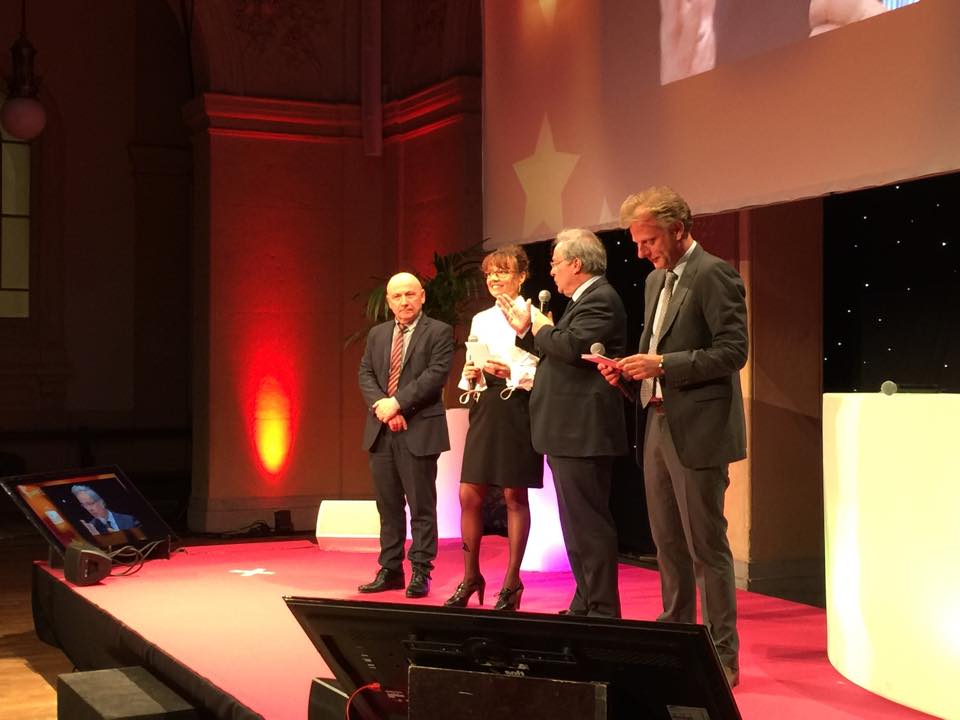 TD_com19's tweet photo. @jcLassalle, @SergeRombi, @e_imberton et Nadine Micholin, qui présentent le concept de la Nuit du Commerce. #GSDC2015 http://t.co/TgUfGwQm3y