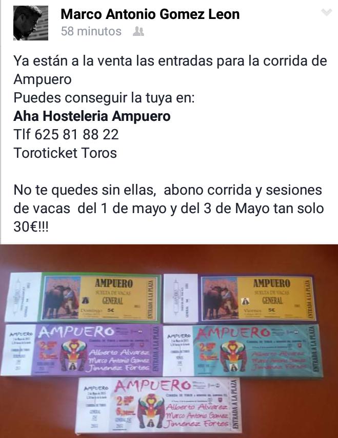 FanClubMarcoAnt's tweet photo. Ya están a la venta!! Te vas a quedar sin ver a @_MARCOAGOMEZ_ !? http://t.co/JdAjfA4zPo
