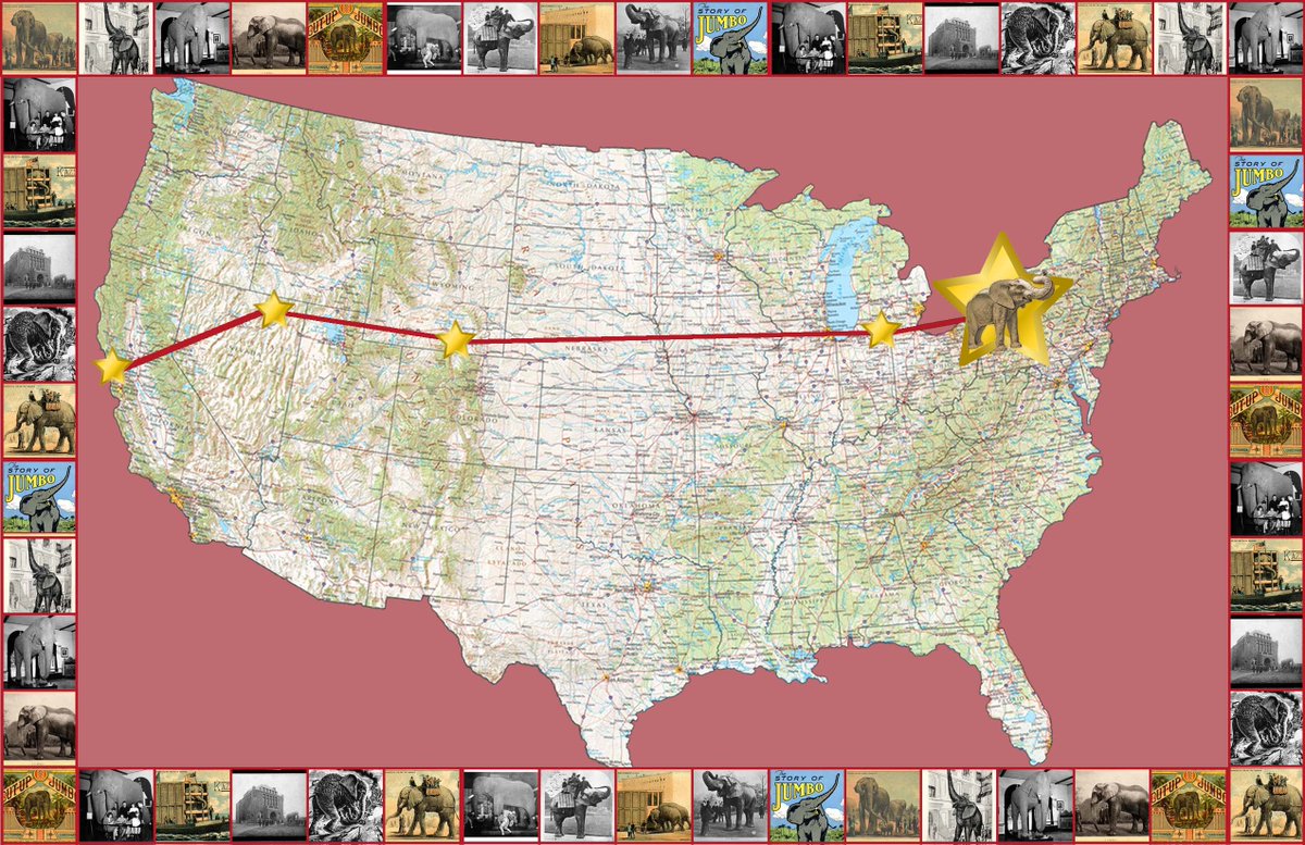 Jumbo's almost here! Today he's passing through Erie, Pennsylvania. #Tufts #Jumbo #JumboPride