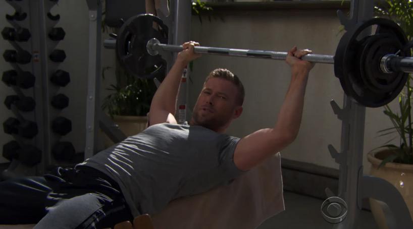 thesoapspiel's tweet photo. #ToohotforTuesday @Jacob_W_Young photo courtesy of @BandB_CBS πβ€οΈ http://t.co/FDyMvoutVn