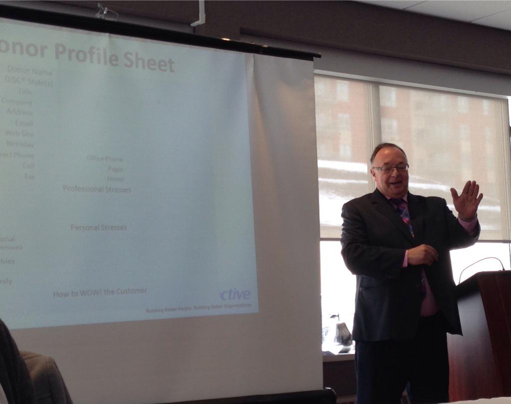 afpsaskatoon's tweet image. Ron Morris of @MorrisInt on 'Relational Selling' with #fundraisers and how to approach donor styles. #afp #afpcanada