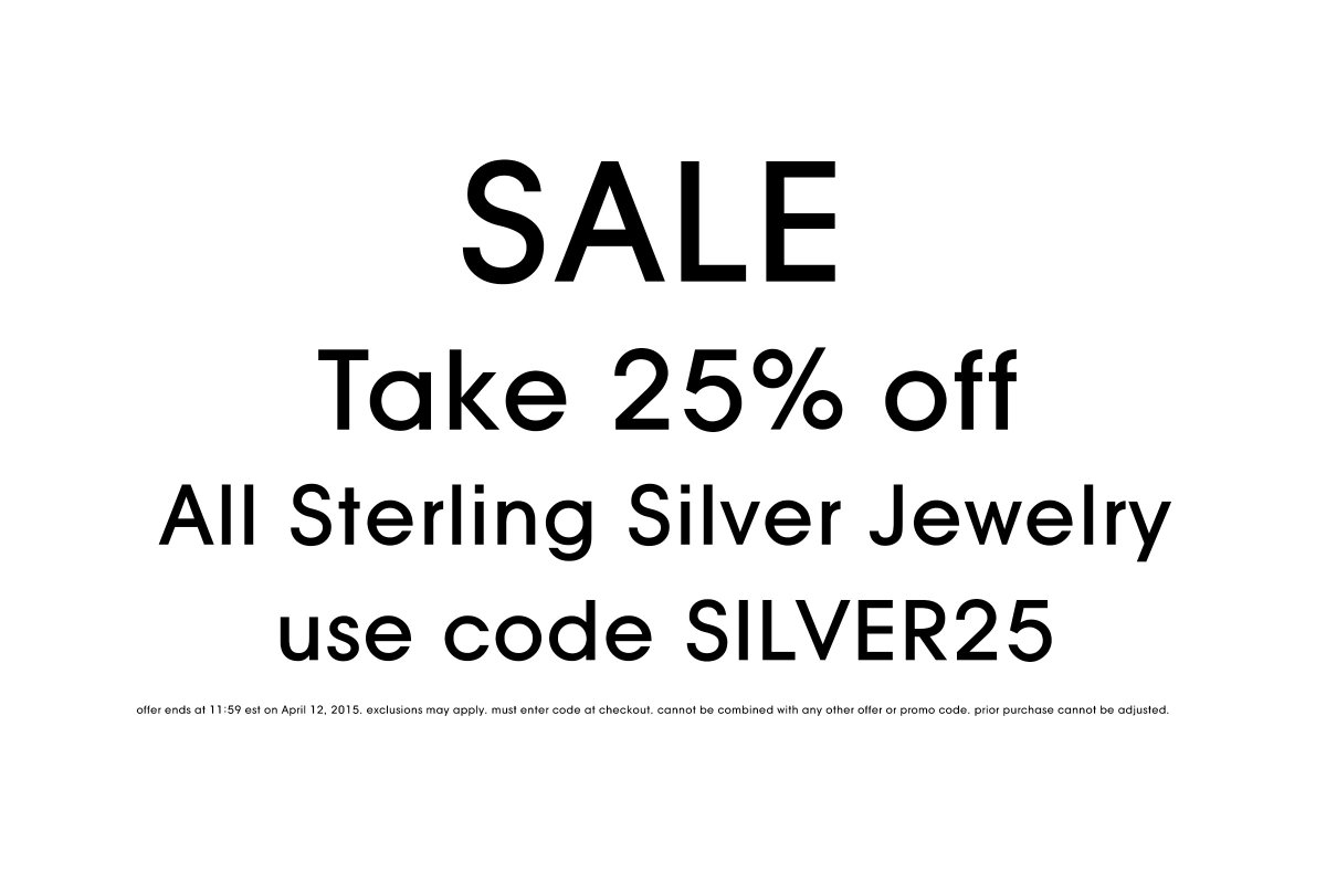 shopiconiq's tweet photo. #Sale Alert: take 25% off all sterling silver #jewelry now thru Sunday. Use code SILVER25 :) http://t.co/MmxTkbxBqe http://t.co/Cn2zF0gMgg