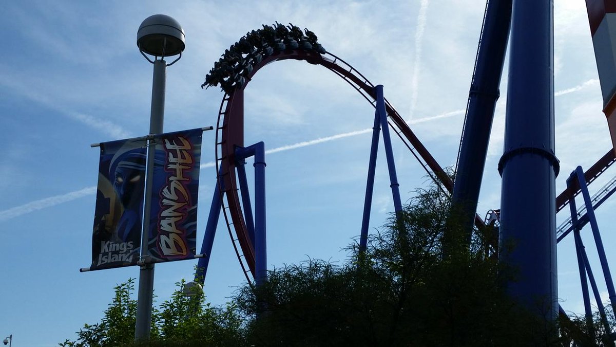 KingsIslandPR's tweet photo. RT this pic of #KIBanshee for your chance to win 2 tix to #KIOpeningDay. We'll randomly pick a winner at 8 p.m. http://t.co/h9FokotzQ8
