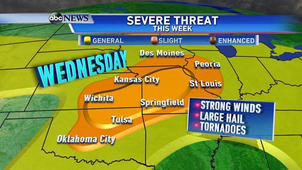 Ginger_Zee's tweet photo. Risk area the next two days - please plan ahead now: http://t.co/4yy3b7qXpr
