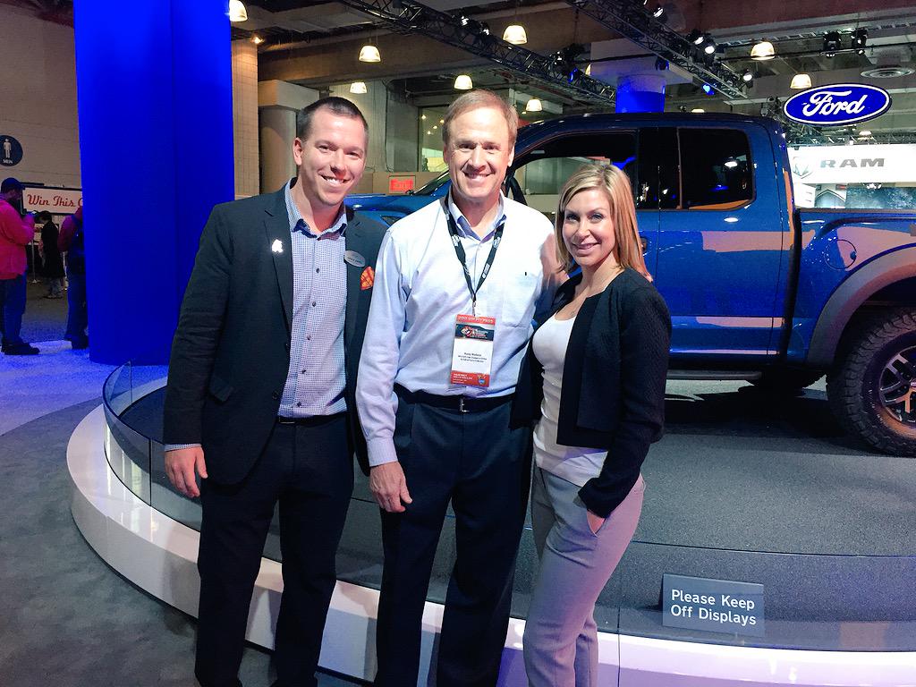 Ford_ZakG's tweet photo. Just another day at the office chatting with @RustyWallace about #ford #Raptor #builtfordtough #NYIAS @FordAutoShows http://t.co/MI2bsokOtm