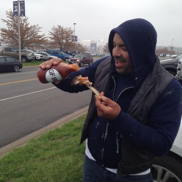 jKCNatural's tweet photo. #getnSaucy @theK with the new #hottersauce, no that's not the label but that is the biggest MLB #jumbotron behind me http://t.co/FHMjfWAIEj