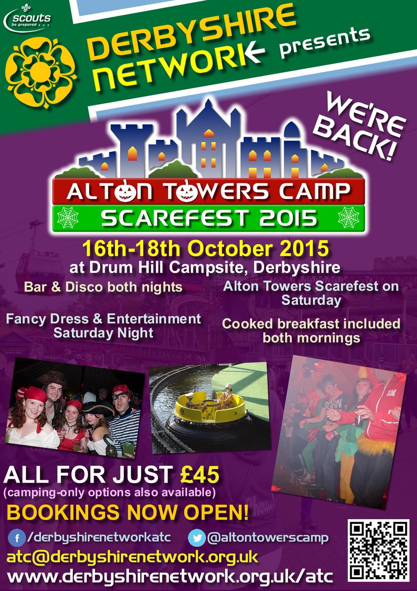 Alton Towers Camp 2015 promotional flyer - now available to download from the website:
derbyshirenetwork.org.uk/atc/downloads/