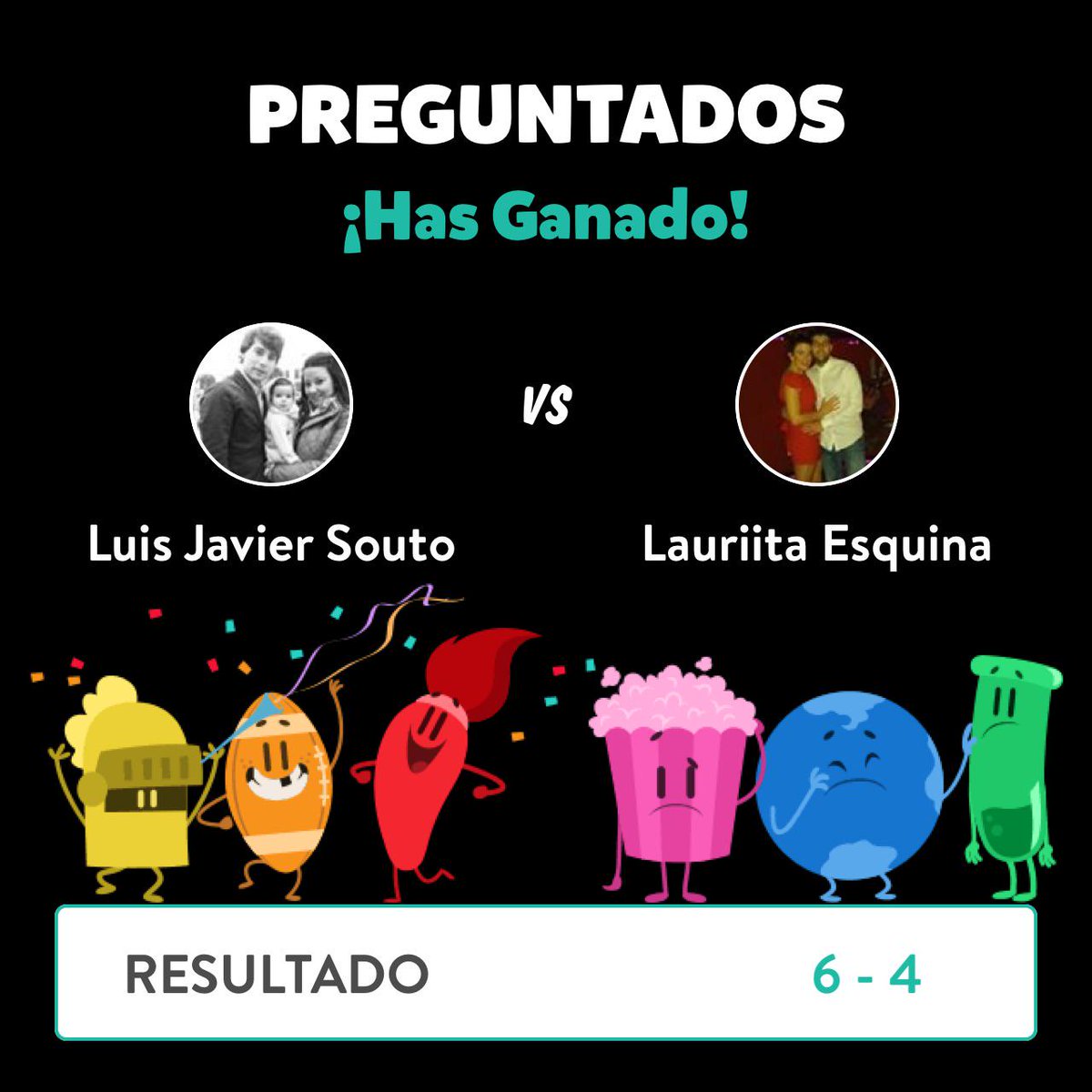soutoluis's tweet photo. ¡Luis Javier Souto ganó una partida contra Laura en Preguntados! http://t.co/bwpKIkT4cR http://t.co/QQsgEjkSFv