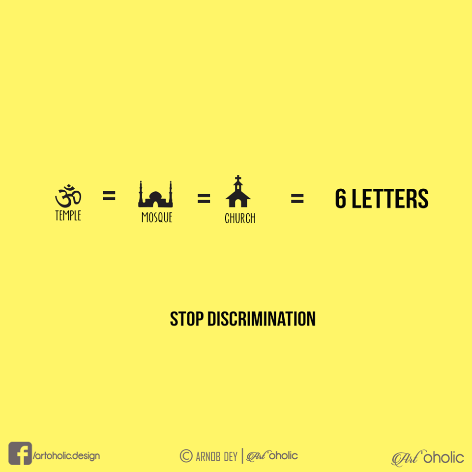 socialbuzzs's tweet photo. Minimal Posters Showing We’re All The Same 
http://t.co/cwW8u00stC …
#StopDiscrimination http://t.co/p21H8wExOh