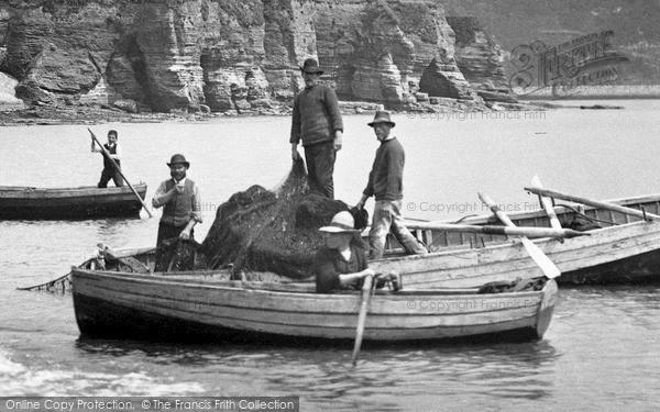 Torquay, Fishermen 1888 francisfrith.com/torquay/torqua… #Devonhour #coastalheritage #fishermen #Victorian #photography