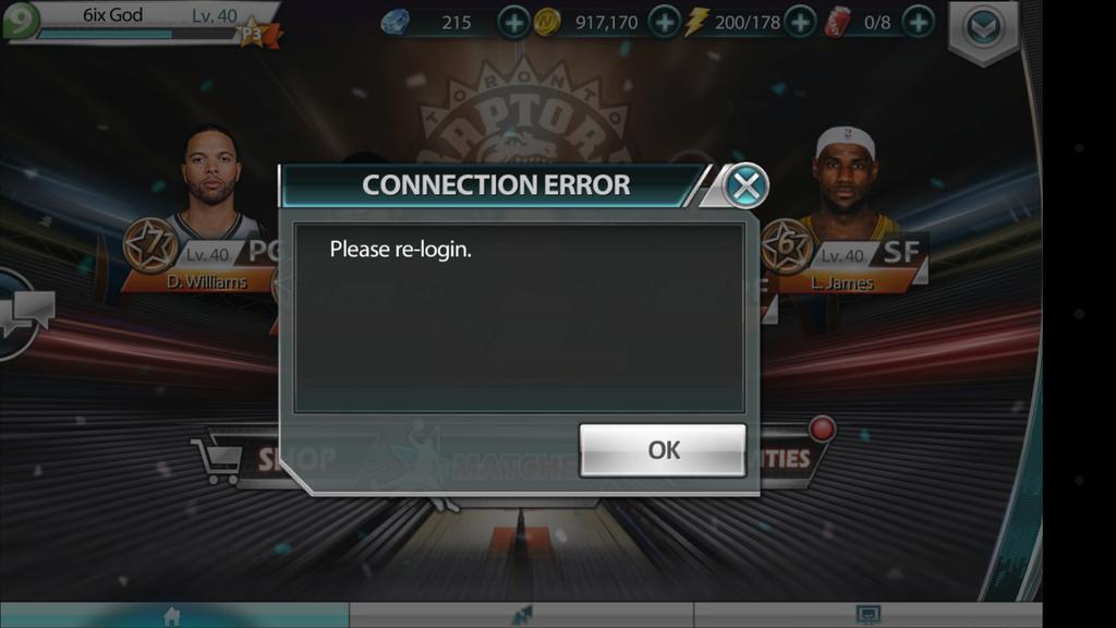 NBA_AllNet's tweet photo. @NBAAllNet @NBAAllNetRT Please fix... I cant even play 2 matches with this showing up every 1 minute http://t.co/03zUfOfOUI