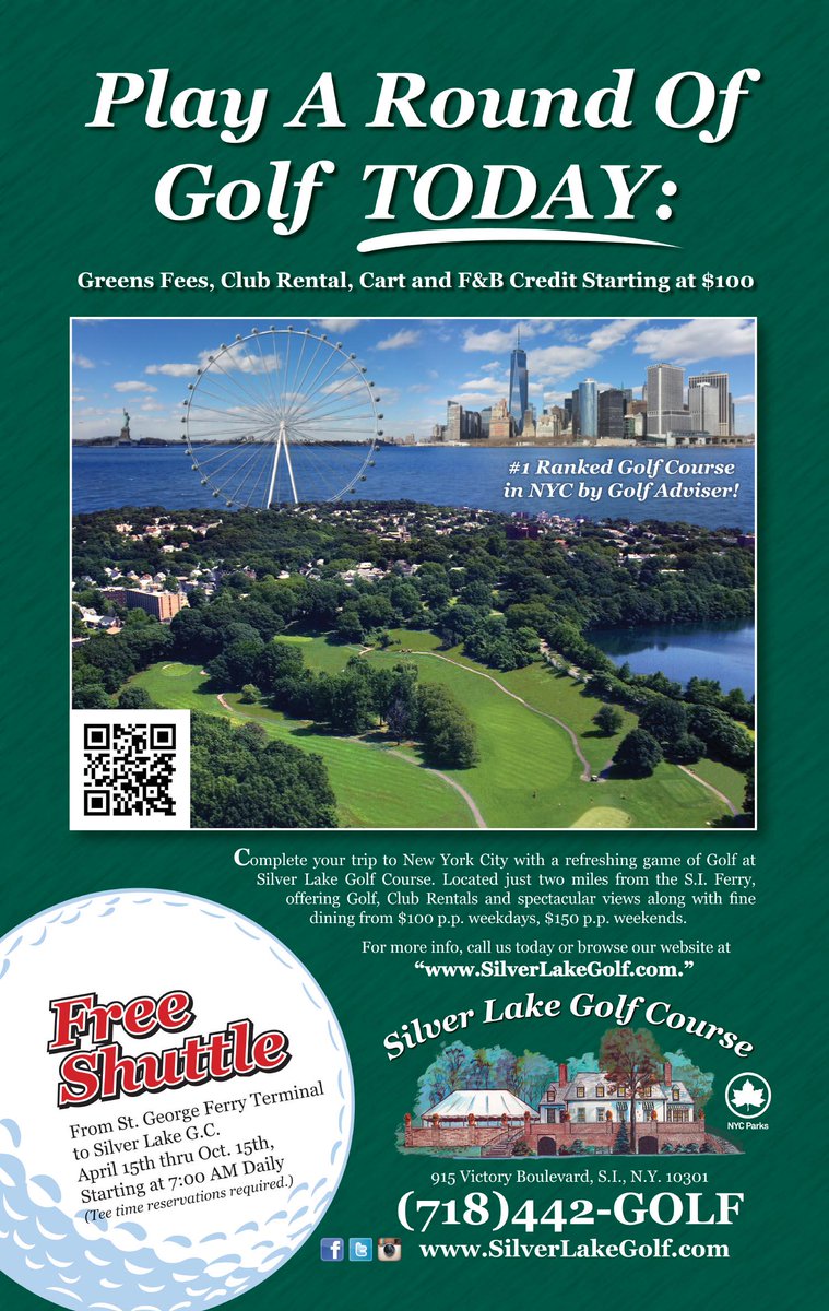SIFerryads's tweet photo. The grass is always Greener….at Silver Lake Golf course.  Come and take a swing with us! http://t.co/rGP3i1S4Cx