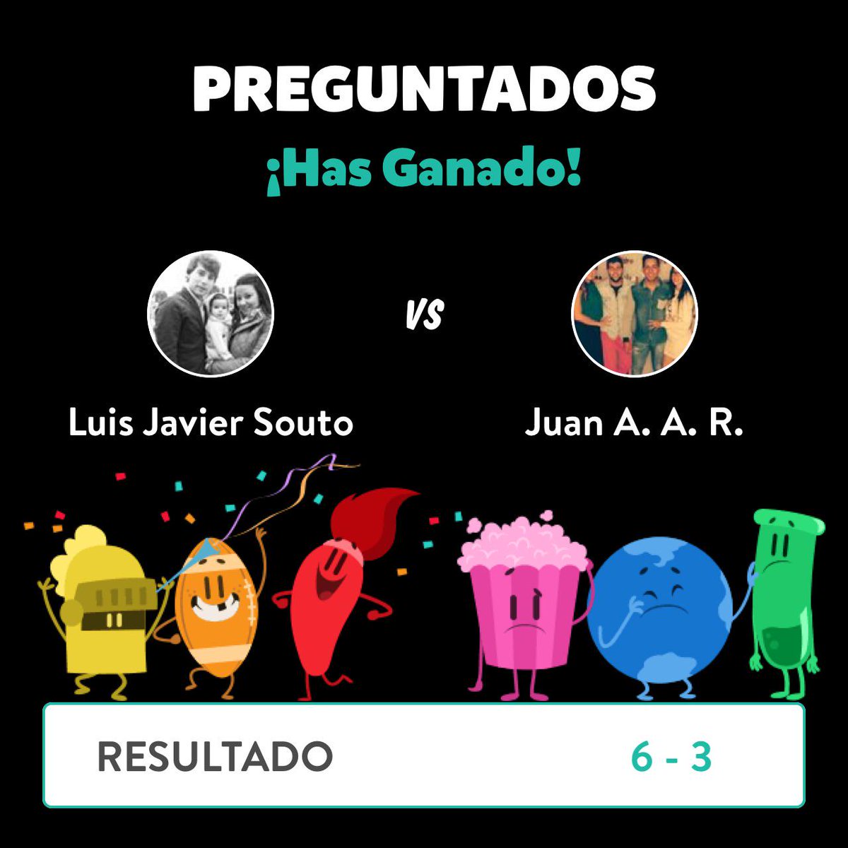 soutoluis's tweet photo. ¡Luis Javier Souto ganó una partida contra Juan Antonio Avilés Rojas en Preguntados! http://t.co/bwpKIkT4cR http://t.co/tExcQrKDvs
