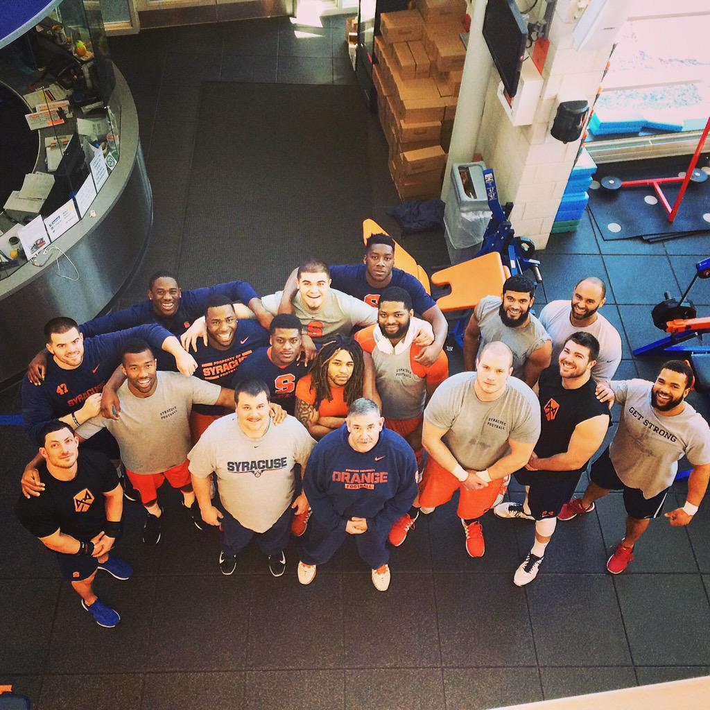 Cuse_Strength's tweet image. Proud of our seniors. Our strength staff had a blast in the time leading up to Pro Day #orangenation #foreverorange