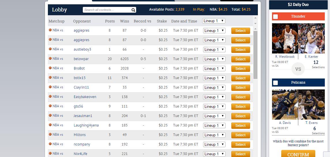 FanDaycom's tweet photo. Who will score more Fantasy Points? Westbrook &amp; Kanter or Davis &amp; Evans The 2$ Daily Duo http://t.co/0C5Me0J1Sx #NBA http://t.co/3k5WzHvGrx