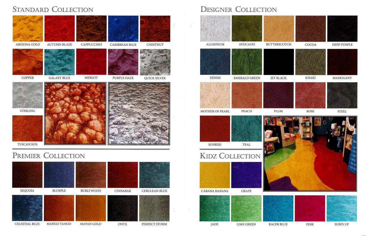 Cohills Metallic Color Chart