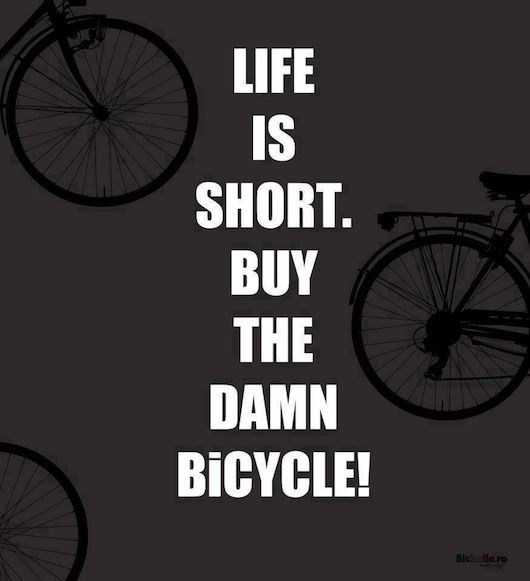 24HrsOfCumming's tweet image. In case you were debating... #LifeIsShort #BuyTheBike