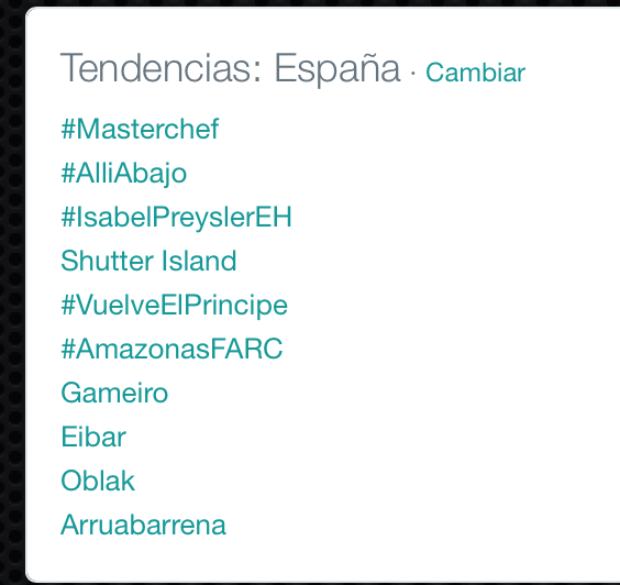 rosauraromero's tweet photo. Que seamos TT me hace creer en esta sociedad. Televisión que merece la pena! #AmazonasFARC #amazonasclandestino http://t.co/ruK8QC7E77