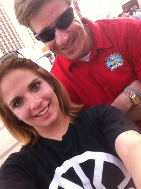 aaronpacholke's tweet photo. Final four pre game festivities #ATTWBB http://t.co/NDeeQ9sbA7