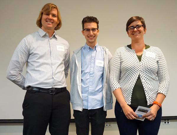 Briggs_Lab_UCSB's tweet photo. Congrats to lab member Mary Toothman--proceeding to the seminfinal round of the #ucsbgradslam! http://t.co/hZylfvNYlX