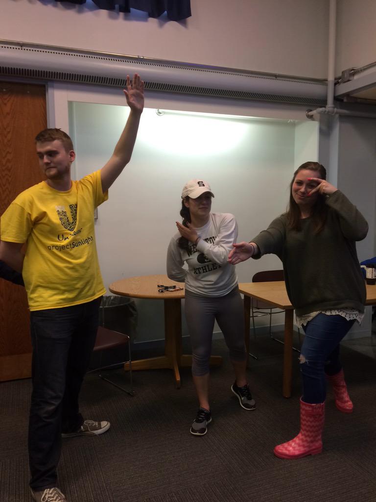 PSU_EcoRep's tweet image. The reps are playing ninja to take a break from the Energy Challenge! #PSUnplugged