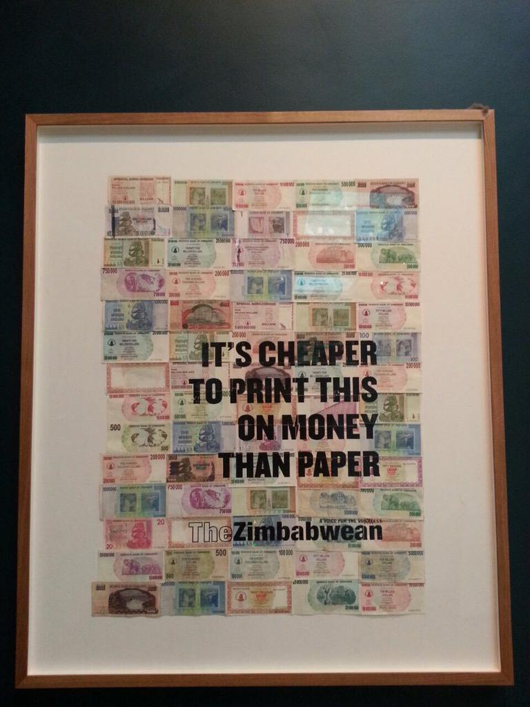 beo_world's tweet photo. En Zimbawe fue tanta la inflación de todo que el periódico publicó lo siguiente... #Beoardingly2015 #BMuseum http://t.co/8449OnFEHd