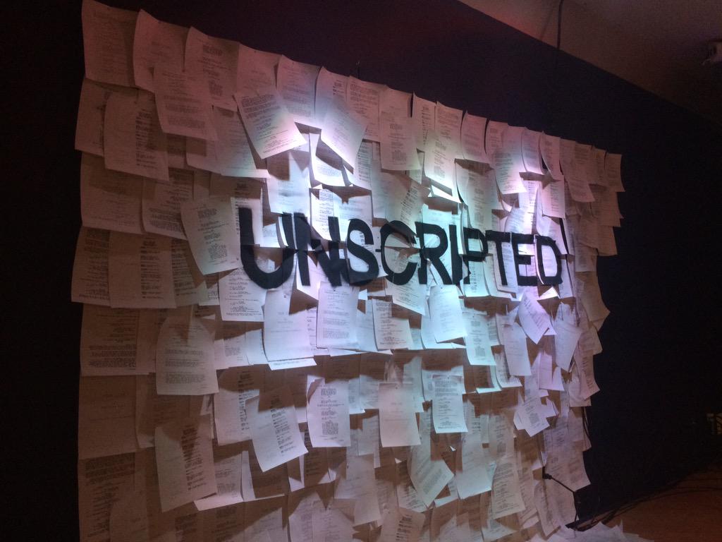 exp_friendship's tweet image. A little sneak peak at the stage for our series Unscripted launching this Sunday. Are you ready to #BreakTheScript?