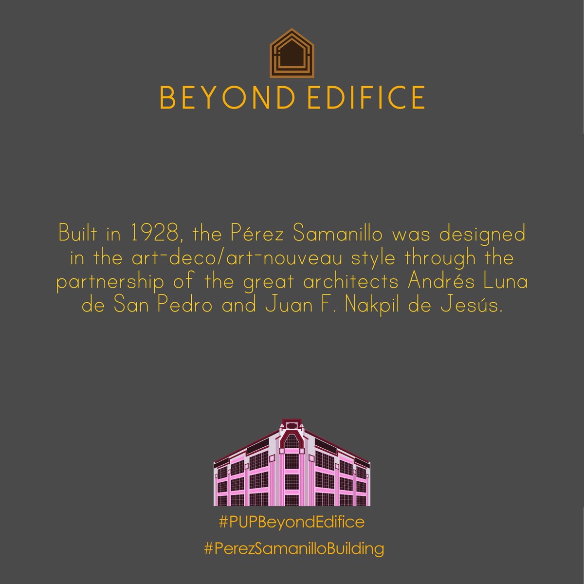 BeyondEdifice's tweet image. #PUPBeyondEdifice
#PerezSamanilloBuilding
#TriviaOfTheDay

source: arquitecturamanila.blogspot.com/2014/03/perez-…