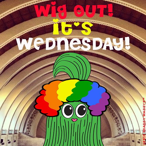 ShaggyWaggys's tweet photo. WIG OUT! It's Wednesday! #Wednesday #Wigs #wig #Pride #Rainbow #hairpieces
#costumewigs #funnywig #ShaggyWaggys http://t.co/68i3vaFRaM