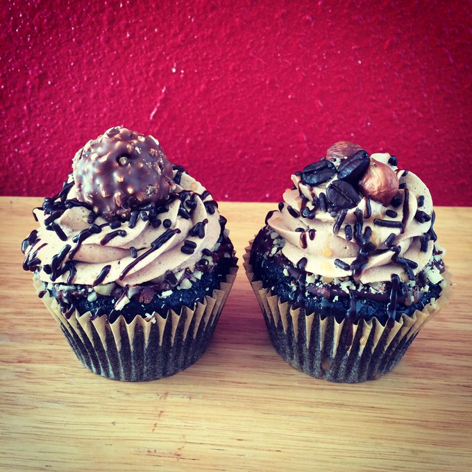 why i wasn't on cam: #fromscratch #cupcakes mocha cake w/ hazelnut filling &amp; chocloate swiss merignue<a href="/tag/fromscratch"class="tags">#fromscratch</a><a href="/tag/cupcakes"class="tags">#cupcakes</a>